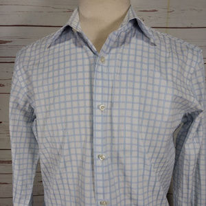 Hugo Boss Mens Button Down L/S White Shirt Italy